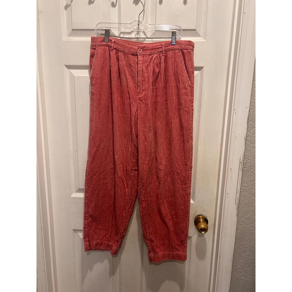 Rowing Blazers x Target Pink Wide Wale Corduroy Pleated Tapered Pants‎ Womens 12
